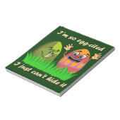 可愛いおもしろいイースターエッグ漫画 ノートパッド (回転)