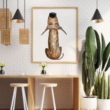 可愛いおもしろいウオーターカラードッグ去勢装飾品