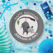 可愛いおもしろいオポパーソナライズされたッサム誕生日の漫画 ペーパープレート (パーティー)