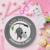 可愛いおもしろいオポパーソナライズされたッサム誕生日の漫画 ペーパープレート (パーティー)