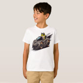 可愛いおもしろいカエル Tシャツ (正面フル)