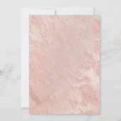 可愛いおもしろいカラフル猫バラ金ゴールド大理石 招待状 (裏面)