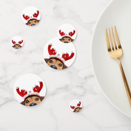 可愛いおもしろいクリスマスドトナディアアントラーヘッドバンド コンフェッティ (グループ)