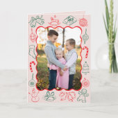 可愛いおもしろいクリスマスドードルズ写真 シーズンカード (正面)