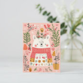 可愛いおもしろいクリスマスハガキ ポストカード (スタンド正面)