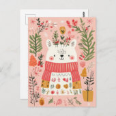 可愛いおもしろいクリスマスハガキ ポストカード (正面/裏面)