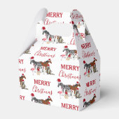 可愛いおもしろいクリスマス動物サンタ帽子の灯り フェイバーボックス (正面サイド)