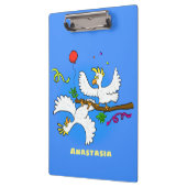 可愛いおもしろいコッカトゥーの鳥の漫画 クリップボード (左)