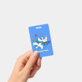 可愛いおもしろいコッカトゥーの鳥の漫画 バッジ (手持ち)