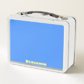 可愛いおもしろいコッカトゥーの鳥の漫画 メタルランチボックス (裏面)