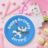 可愛いおもしろいコッカトゥーの鳥パーティー漫画 ペーパープレート (パーティー)