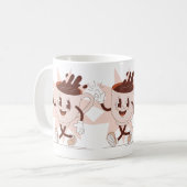 可愛いおもしろいコーヒー漫画 コーヒーマグカップ (正面左)