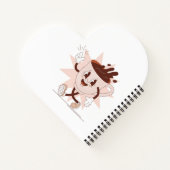 可愛いおもしろいコーヒー漫画 ノートブック (裏面)