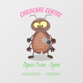 可愛いおもしろいゴキブリ漫画キャラクター ウィンドウサイン (シート)