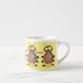 可愛いおもしろいゴキブリ漫画キャラクター エスプレッソカップ (右)