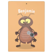 可愛いおもしろいゴキブリ漫画キャラクター クリップボード (裏面)