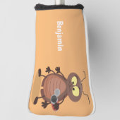 可愛いおもしろいゴキブリ漫画キャラクター ゴルフヘッドカバー (回転90)