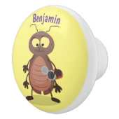 可愛いおもしろいゴキブリ漫画キャラクター セラミックノブ (右)