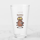 可愛いおもしろいゴキブリ漫画キャラクター タンブラーグラス (裏面)