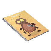 可愛いおもしろいゴキブリ漫画キャラクター ノートブック (右側)