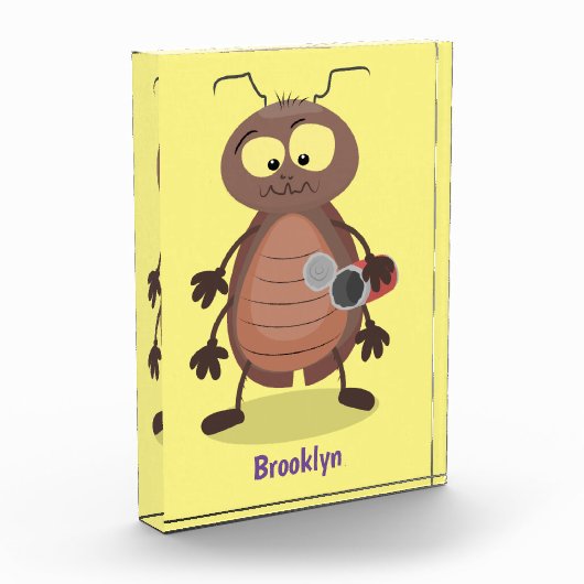 可愛いおもしろいゴキブリ漫画キャラクター フォトブロック (左)