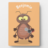 可愛いおもしろいゴキブリ漫画キャラクター フォトプラーク (正面)