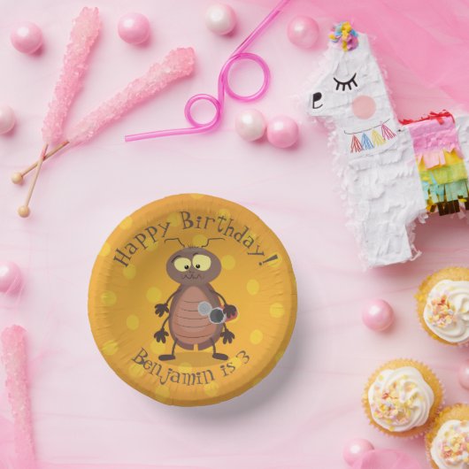 可愛いおもしろいゴキブリ漫画キャラクター ペーパーボウル (パーティー)