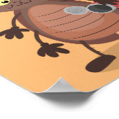 可愛いおもしろいゴキブリ漫画キャラクター ポスター (角)