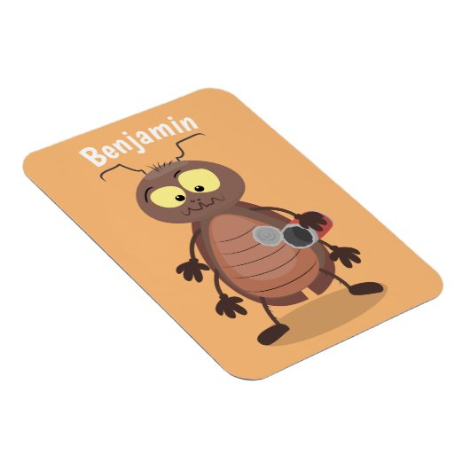 可愛いおもしろいゴキブリ漫画キャラクター マグネット (右側)