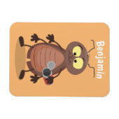 可愛いおもしろいゴキブリ漫画キャラクター マグネット (横)