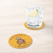 可愛いおもしろいゴキブリ漫画キャラクター ラウンドペーパーコースター (インサイチュ)