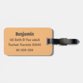 可愛いおもしろいゴキブリ漫画キャラクター ラゲッジタグ (裏面横)