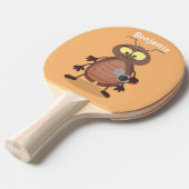 可愛いおもしろいゴキブリ漫画キャラクター 卓球ラケット (正面アングル)