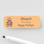 可愛いおもしろいゴキブリ漫画キャラクター 名札 (インサイチュ)