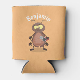 可愛いおもしろいゴキブリ漫画キャラクター 缶クーラー