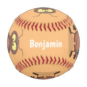 可愛いおもしろいゴキブリ漫画キャラクター 野球ボール (裏面)