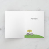 可愛いおもしろいサンキューカード：ロック！ サンキューカード (内部)