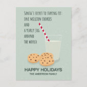 可愛いおもしろいサンタクリスマス シーズンポストカード (正面)