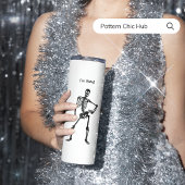 可愛いおもしろいスケルトンダンスハロウィーンギフト タンブラー