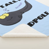 可愛いおもしろいタダーポールアニメイラストレーション シェルパブランケット (3/4)