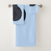 可愛いおもしろいタダーポールアニメイラストレーション バスタオルセット (インサイチュ)