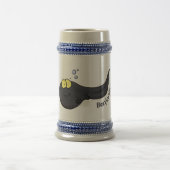 可愛いおもしろいタダーポールアニメイラストレーション ビールジョッキ (中央)