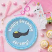 可愛いおもしろいタダーポールアニメイラストレーション ペーパープレート (パーティー)