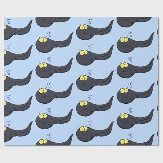 可愛いおもしろいタダーポールアニメイラストレーション ラッピングペーパー (フラット)