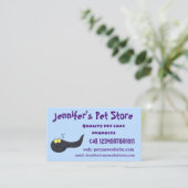 可愛いおもしろいタダーポールアニメイラストレーション 名刺 (スタンド正面)