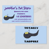 可愛いおもしろいタダーポールアニメイラストレーション 名刺 (正面/裏面)