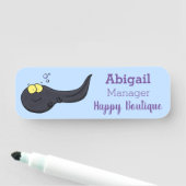 可愛いおもしろいタダーポールアニメイラストレーション 名札 (インサイチュ)