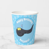 可愛いおもしろいタダーポールアニメイラストレーション 紙コップ (裏面)