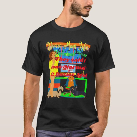可愛いおもしろいダッカジュアルシュント熱正常2ドキシー Tシャツ (正面)