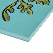 可愛いおもしろいチラシの海ドラゴン漫画イラストレーション カッティングボード (角)